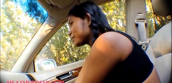  HD thai teen heather deep flasting tits in the public and give deepthroat creamthroat in the car